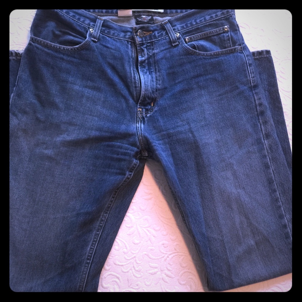 Harley Davidson Relaxed Fit Blue Denim Jeans 34x34